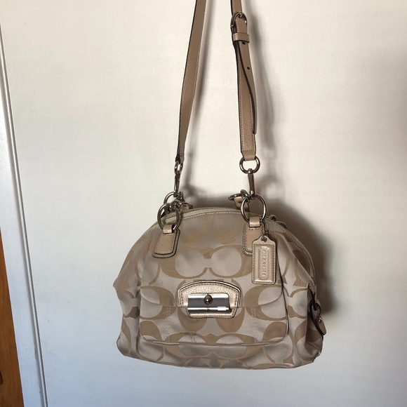 Coach Kristin Signature Sateen Domed Satchel - Picture 2 of 3
